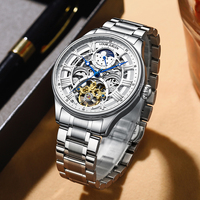 Montre analogique à quartz simple et luxueuse pour homme |   Étanche jusqu'à 30 m |   Boîtier et bracelet en alliage d'acier inoxydable