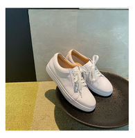 Baskets unisexes en cuir véritable blanc, confortables pour la marche, personnalisables, pour le printemps, l'été, l'automne et l'hiver, chaussures décontractées