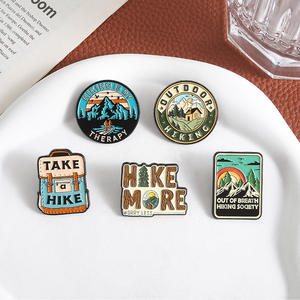 Açık yürüyüş tema broş dağcılık kamp tarzı rozeti kişilik dağ zammı mineli yaka rozeti - Product Image 3