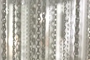 Leichtbau benutzerdefinierte Farbe dekorative Edelstahl Aluminium Kette Glieder Metall Netz Vorhang für inneneinrichtung