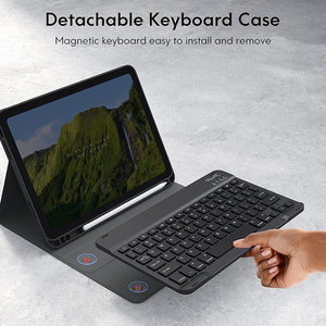 Desmontable para funda de teclado para iPad 11th Generation 10,9 pulgadas 2025 <span class=keywords><strong>Stand</strong></span> Folio <span class=keywords><strong>Keyboard</strong></span> Cover Pencil Tablet Covers - Product Image 3