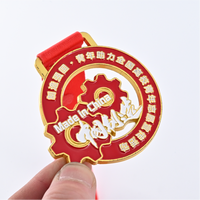 Médaille en métal personnalisée avec logo, émail souple, haute qualité, jeton de team building pour les défis en plein air