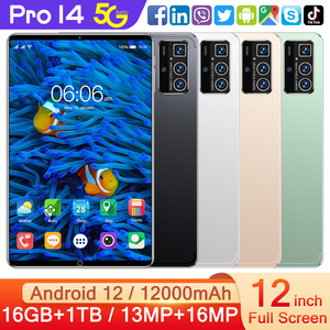 4G/5G gọi điện thoại máy tính bảng 2025 Hot New <span class=keywords><strong>Pad</strong></span> <span class=keywords><strong>Mini</strong></span> 16GB RAM 1TB Rom 12 inch pin lớn tương đương với điện thoại di động thông minh - Product Image 2