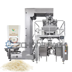 Machine d'emballage multifonctionnelle automatique pour le pesage des graines, des céréales, des aliments pour animaux, du sel, du sucre, du riz, machine d'emballage sous vide automatique pour le riz - Product Image 3