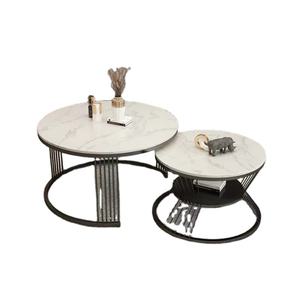 Table basse en marbre ronde pour la maison et les petits appartements, modèle tendance, vente en gros - Product Image 1