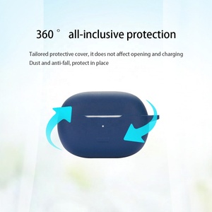 Funda de Silicona para Auriculares <span class=keywords><strong>Xiaomi</strong></span> <span class=keywords><strong>Redmi</strong></span> <span class=keywords><strong>Buds</strong></span> <span class=keywords><strong>4</strong></span> <span class=keywords><strong>Pro</strong></span>, Diseño Personalizado, Color Sólido, Bolsa para Auriculares Inalámbricos, Funda para Airpod <span class=keywords><strong>Pro</strong></span> - Product Image 4