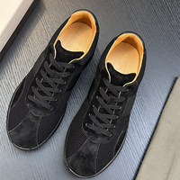 Baskets Homme Rétro en Daim Patchwork, Tige Mixte, à Lacets, Chaussures de Sport Décontractées, Légères et Épaisses, Style Italien, Luxe Original