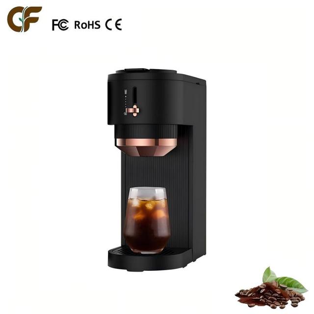 Single Serve Hot & Iced Coffee Maker with Strong Brew Compatible with K Cup and Grounds K Cup Coffee Maker