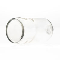 Bouteille en verre ronde transparente de 480 ml et 120 ml avec bouchon à vis, pipette graduée et compte-gouttes, qualité pharmaceutique, impression sérigraphique