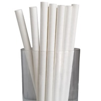 Pailles pour thé écologique à bulles, tout deux pièces, enveloppées individuellement, en papier biodégradables, en stock