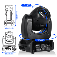 100W LED Beam Gobo Moving Head Bühnenlicht mit Blendeffekt DMX für Club, KTV, Disco, DJ-Party-Beleuchtung