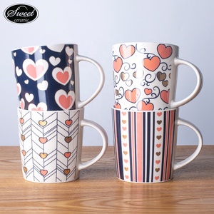 Tasses à café réutilisables SWT 400 ml sans poignée, personnalisées en porcelaine, cadeau de la Saint-Valentin, tasses à café à <span class=keywords><strong>emporter</strong></span>, <span class=keywords><strong>mug</strong></span> de voyage en céramique avec couvercle en silicone - Product Image 5