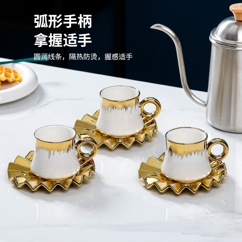 Love Joy Ceramic Arabic Greek Japanese Turkish Inspired Espresso Latte Mocha Gifts Drinkware Tea Luxury European Coffee Cups