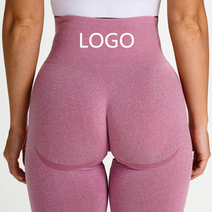 Gran oferta, mallas de gimnasio de compresión elástica de cintura alta para mujer, nuevo diseño, estampado con espalda sin costuras para deportes al aire libre, Yoga - Product Image 3
