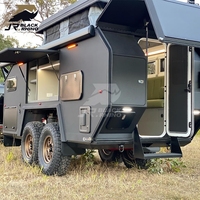 Grandes remorques personnalisées extensibles, camping-car, caravane hybride, caravane de voyage tout-terrain, caravane aux normes australiennes avec toilettes