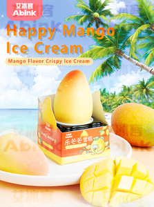 Crème glacée Abink Happy Mango 3D Sharp Blends, mélange de saveurs <span class=keywords><strong>chocolat</strong></span> et fruits, avec fraise, pêche et citron. Congeler à -18°C - Sachet de 1 pièce. - Product Image 3