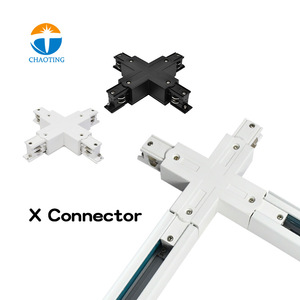 Conector linear do sistema do trilho da faixa 4 fios e de outro ponto substituído acessórios para 3 luzes de pista de circuito led - Product Image 5