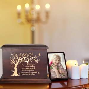 โกศบรรจุอัฐิสำหรับเผาศพ  สำหรับผู้ใหญ่และเด็ก  ทำจากไม้  แบบเปิดเลื่อน  ความจุขนาดใหญ่  รองรับน้ำหนักได้ 270 ปอนด์ ผลิตในจีน  โกศสำหรับสัตว์เลี้ยง - Product Image 4