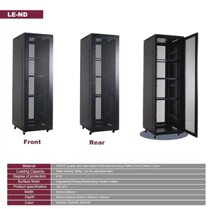 Sistema de refrigeración de gabinete de 19 pulgadas Gabinete de gabinete de servidor de red de TI Rack Eabel IP55 18U 42U Rack de servidor de Marco abierto - Product Image 4
