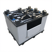 Couvre-palette en plastique MIP à feuille unique, réutilisable, pour conteneurs en vrac, emballages de type manchon pour Smart Box