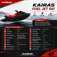 Nouveau Jet Ski 1400cc 2026, Moto d'Eau 3 Places à Essence, Scooter Aquatique Haute Performance pour Adultes