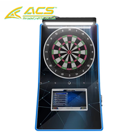 Mesin Dart Elektronik Komersial ACS dengan Ujung Lunak, Sistem Permainan Android 15, Dioperasikan dengan Koin, untuk KTV, Pesta, dan Arcade