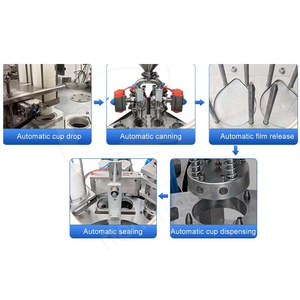 Máquina automática de llenado de tazas de crema de gelatina OCEAN, máquina rotativa de llenado y sellado de tazas de Chocolate K pequeñas - Product Image 3