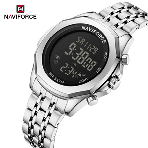 Original pour 9275 Nouvelle montre chronographe LED en alliage avec bracelet de luxe en acier inoxydable, numérique, sportive, résistante à l'eau 3BAR - Product Image 5
