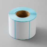 Rouleau de papier thermique acrylique 100*150mm activé par l'eau, imperméable, résistant à l'huile et à la chaleur, pour étiquettes d'expédition