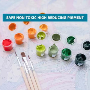 Kit de iniciación <span class=keywords><strong>para</strong></span> adultos <span class=keywords><strong>tortuga</strong></span> marina animales trabajo hecho a mano dibujos animados lienzo 40x50cm pintura acrílica por números DIY decoración del hogar - Product Image 4