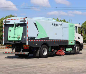 รถดูดฝุ่นทำความสะอาดถนนไฟฟ้าล้วน ดงเฟิง รุ่นใหม่ ขับเคลื่อน 4x2 ขนาด 16 เมตร พร้อมมอเตอร์เครื่องยนต์ ฟังก์ชั่นหลากหลาย ฉีดน้ำเพื่อการจัดสวน - Product Image 5