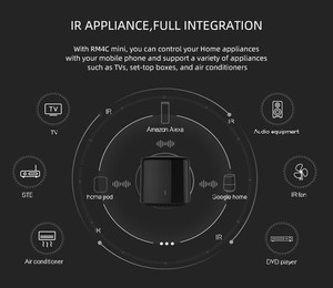 <span class=keywords><strong>Broadlink</strong></span> Control remoto Universal BestCon RM4C Mini Control WiFi Control de voz inteligente funciona con Alexa <span class=keywords><strong>Google</strong></span> <span class=keywords><strong>Home</strong></span> - Product Image 3