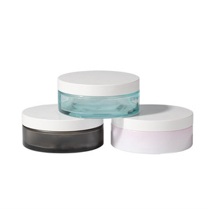 Tùy Chỉnh Lớn Mờ Kem Mỹ Phẩm Lọ 100Ml Tùy Chỉnh Rộng Miệng Màu Đen Thủy Tinh Mỹ Phẩm Lọ - Product Image 5