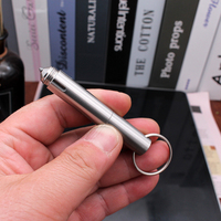 Tuya — stylo tactique à logo personnalisé, fournitures en gros, pour activités de plein air, multifonctionnel, dotée de titane, stylo tactique, auto-défense