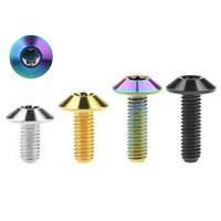Boulons en titane Vis à tête à bride Torx avec trous Boulon à tête hexagonale Vis plaquées titane Boulon