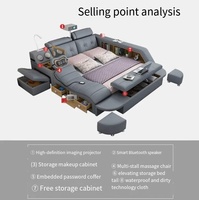 Multifunktion sbett projektor Smart Up-Holster Betten Schlafzimmer möbel Massage Smart Betten