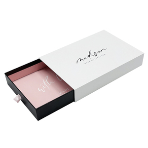 Unique Design Drawer Box Cardboard Clothes Packaging Logo Custom Luxury Wigs Sliding Storage Gift Paper Box for Shoes Scarf