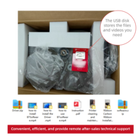 Imprimante d'étiquettes Ronsu pour vêtements, étiquettes en tissu, étiquettes de vêtements, 600 DPI, qualité industrielle, machine à codes-barres haute performance, 2 pouces