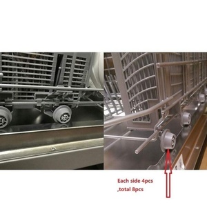 Roulettes inférieures pour tiroir de lave-vaisselle <span class=keywords><strong>Bosch</strong></span>/Siemens, roulettes extractibles, pièces de lave-vaisselle domestique - Product Image 6