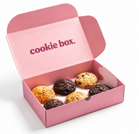 Boîte à biscuits avec logo, boîtes d'emballage personnalisées pour biscuits, boîte cadeau pour macarons pour boulangerie et confiserie
