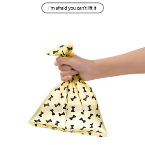 Yellow Bone Style Pet Waste Bags Thickened HDPE Portable Dog Poop Bags Open Mouth Design For Dog Walking - Product Image 5