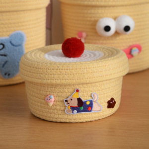 Factory Hot Sale <b>Storage</b> <b>Baskets</b> Woven Cotton Rope <b>Basket</b> Organizing Home Decoration - Product Image 3