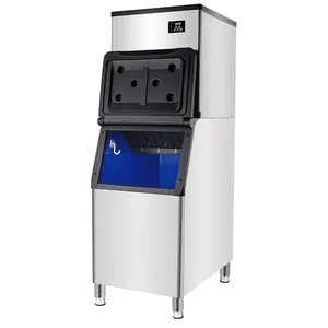 Machine à glaçons transparente commerciale refroidie à l'eau 200KG/24H pour bar de restaurant