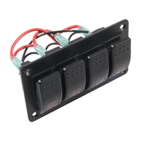 Wasserdichtes LED-Anzeige 4-fach Wippschalter-Panel zum Fabrikpreis für Boot, Wohnmobil und ATV-Steuerung