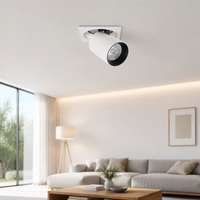 Plafonnier LED à capteur 10W, 3000K blanc chaud, marche/arrêt automatique pour couloir, escalier, placard, éclairage encastré au plafond à économie d'énergie