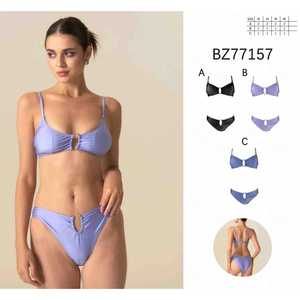 Costume da bagno intero monokini da donna taglie forti, scollo a V arricciato, controllo pancia, senza schienale, per l'estate e la spiaggia, nuovo SQ77157 - Product Image 1