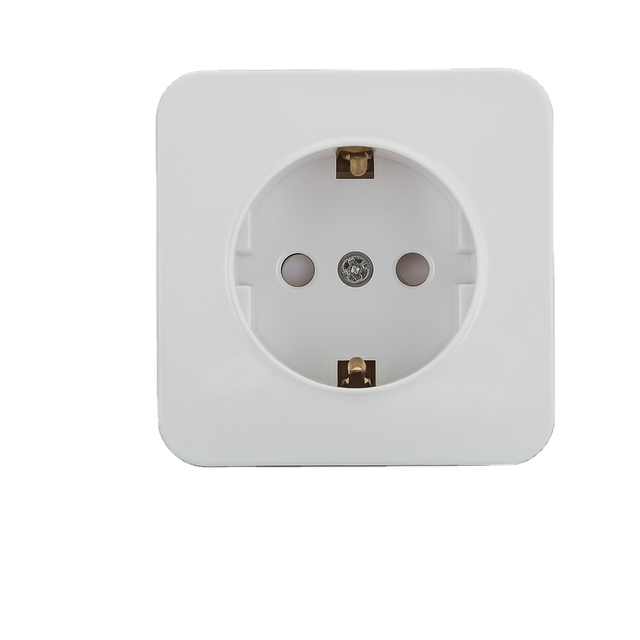 German Standard Hot Selling One Way  Socket Outlet Surface Mounted with Grounding Rod