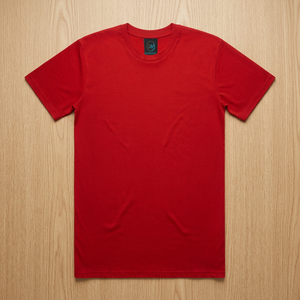 2025 SHH Apparel Bulk Wholesale Custom 100% Cotton Unisex T-Shirts Chenille Embroidery Print <b>Red</b> Dual-<b>Tone</b> Bright Faded Colors - Product Image 3