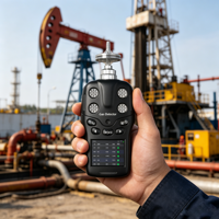 Analyseur de gaz portable certifié CE 4 en 1, moniteur de gaz à aspiration manuelle pour CO, H2S, O2, LEL, détecteur de fuite de gaz toxique
