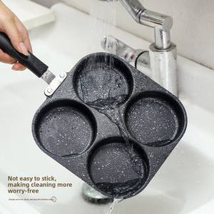 Fabricant Vente en gros Petite poêle à frire carrée multifonctionnelle Poêle à oeufs pour le petit déjeuner Poêle antiadhésive élargie à induction au gaz - Product Image 3